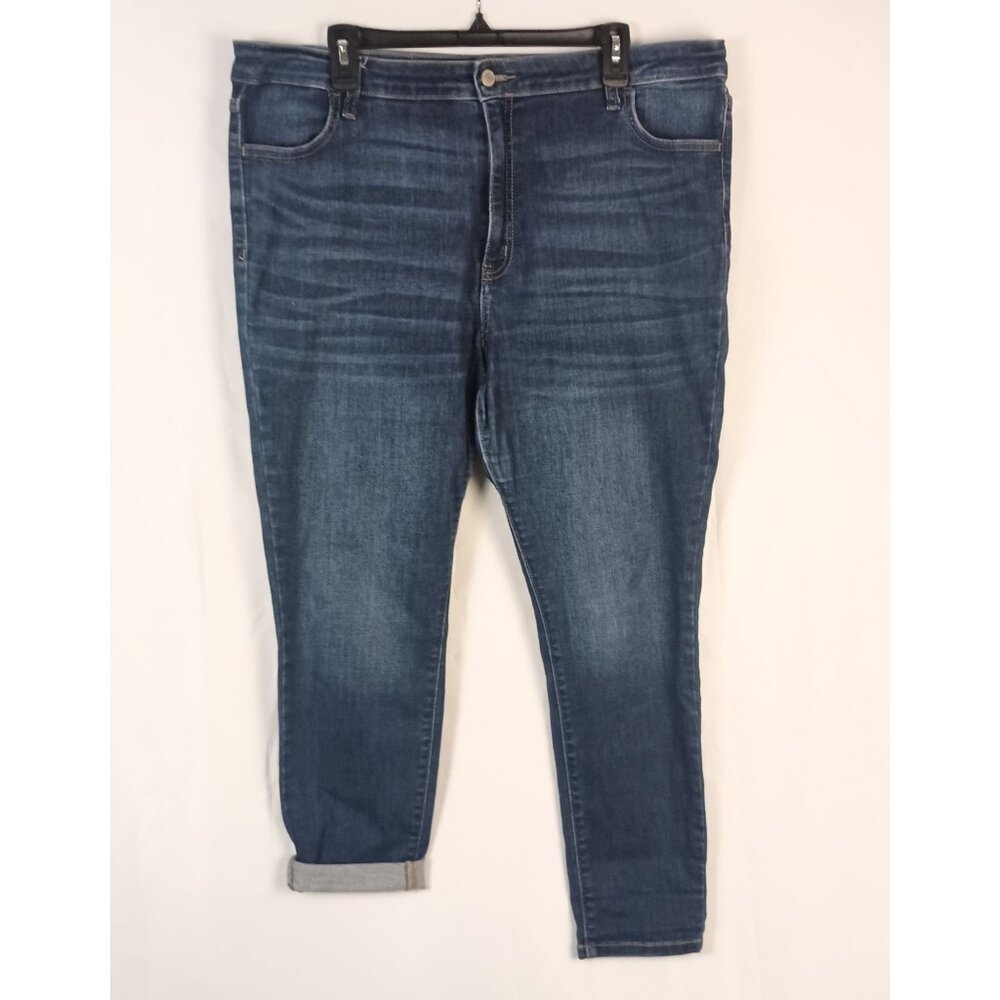 Zenana High Rise Stretch Skinny Jeans Women 18W Plus Dark Wash Denim